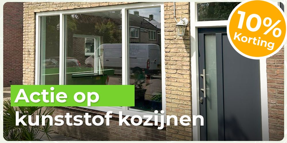 Korting op kunststof kozijnen